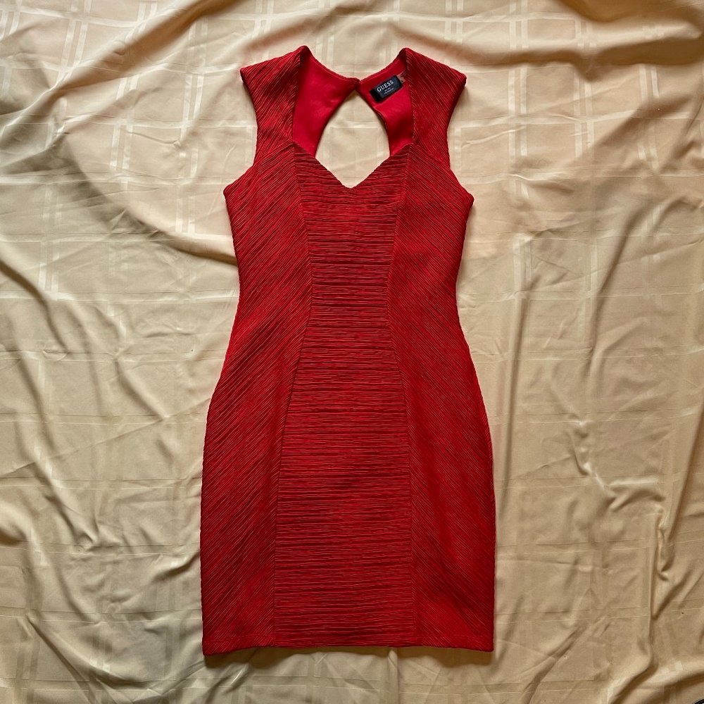 {Guess} Orange Cocktail Dress